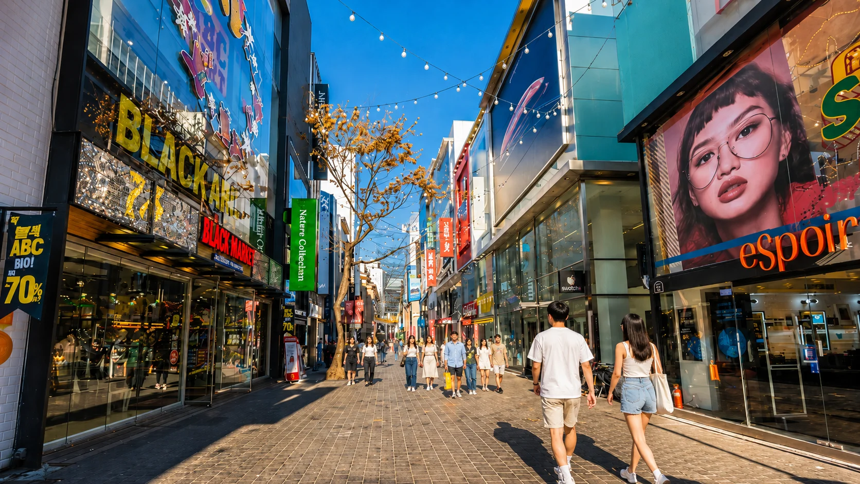 Myeongdong OR Jogyesa Temple (your choice)